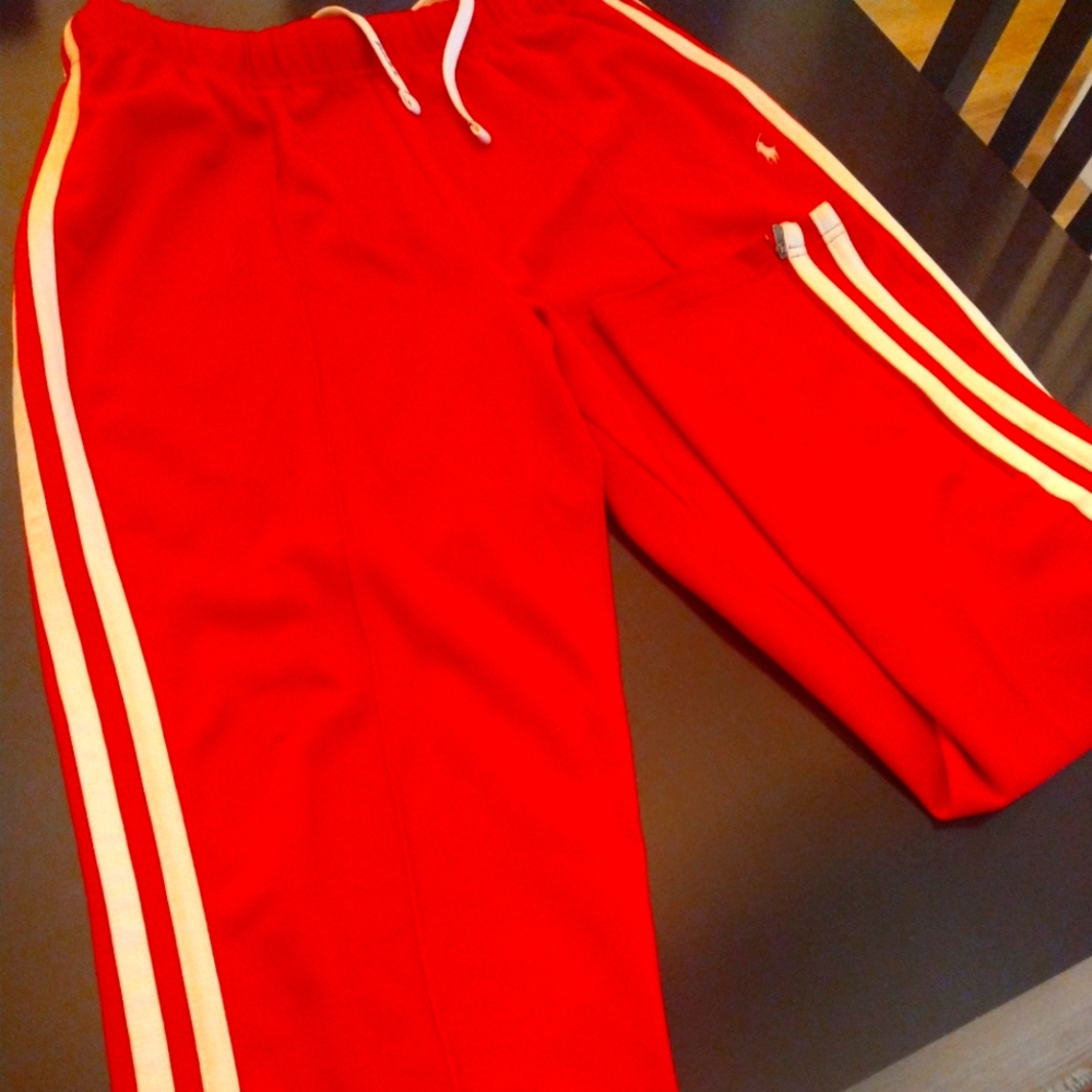 Vintage polo sport track pants medium in red